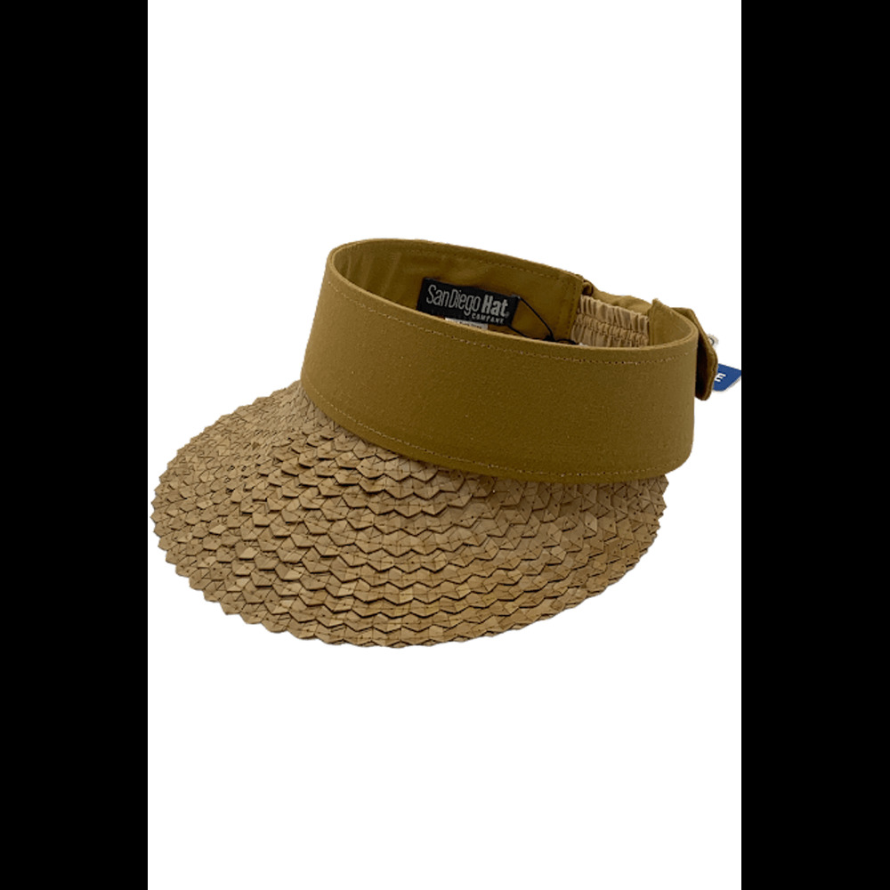 San Diego Hat Co. Sun Visor with UPF 50 Tobacco